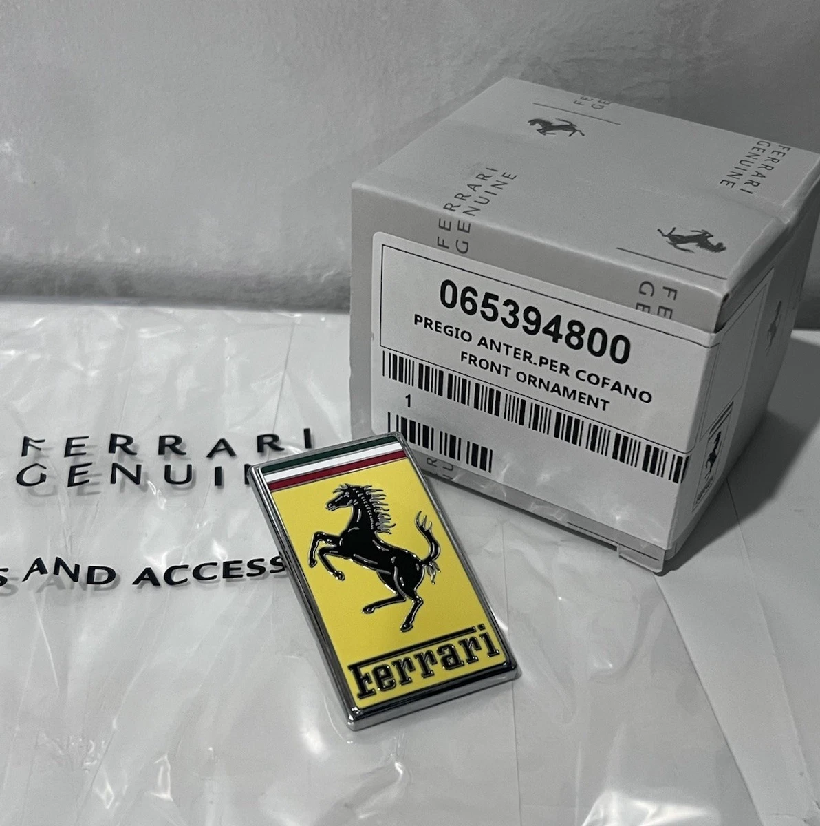 For Ferrari 458 F8 LaFerrari 488 F12 FF 599 Hood badge 65394800 | eBay