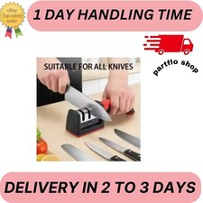 Ergonomic 3 Stage Manual Knife Sharpener Non-...