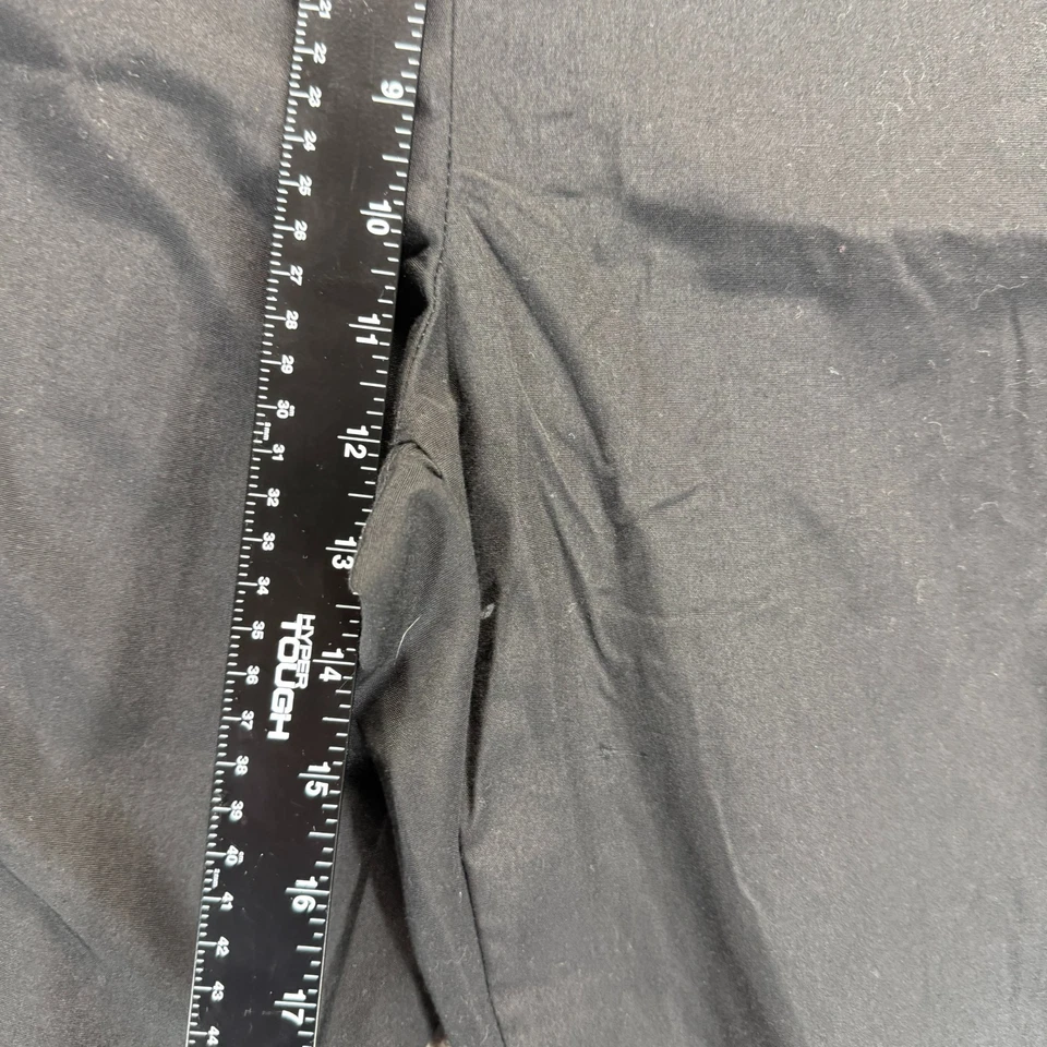 Брюки скраб женские Black Star L черная медицинская униформа прямые штанины на шнурке - Изображение 3 из 4