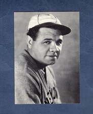 #6 BABE RUTH, Yankees~1983 BASEBALL CARD NEWS promotional/advertising/ad card NM