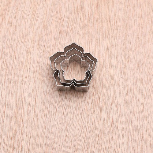 3Pcs/Set Pastry Fondant Mould Flower Mold Cookies Cutter Cake Decor Making Tools - Foto 7 di 12