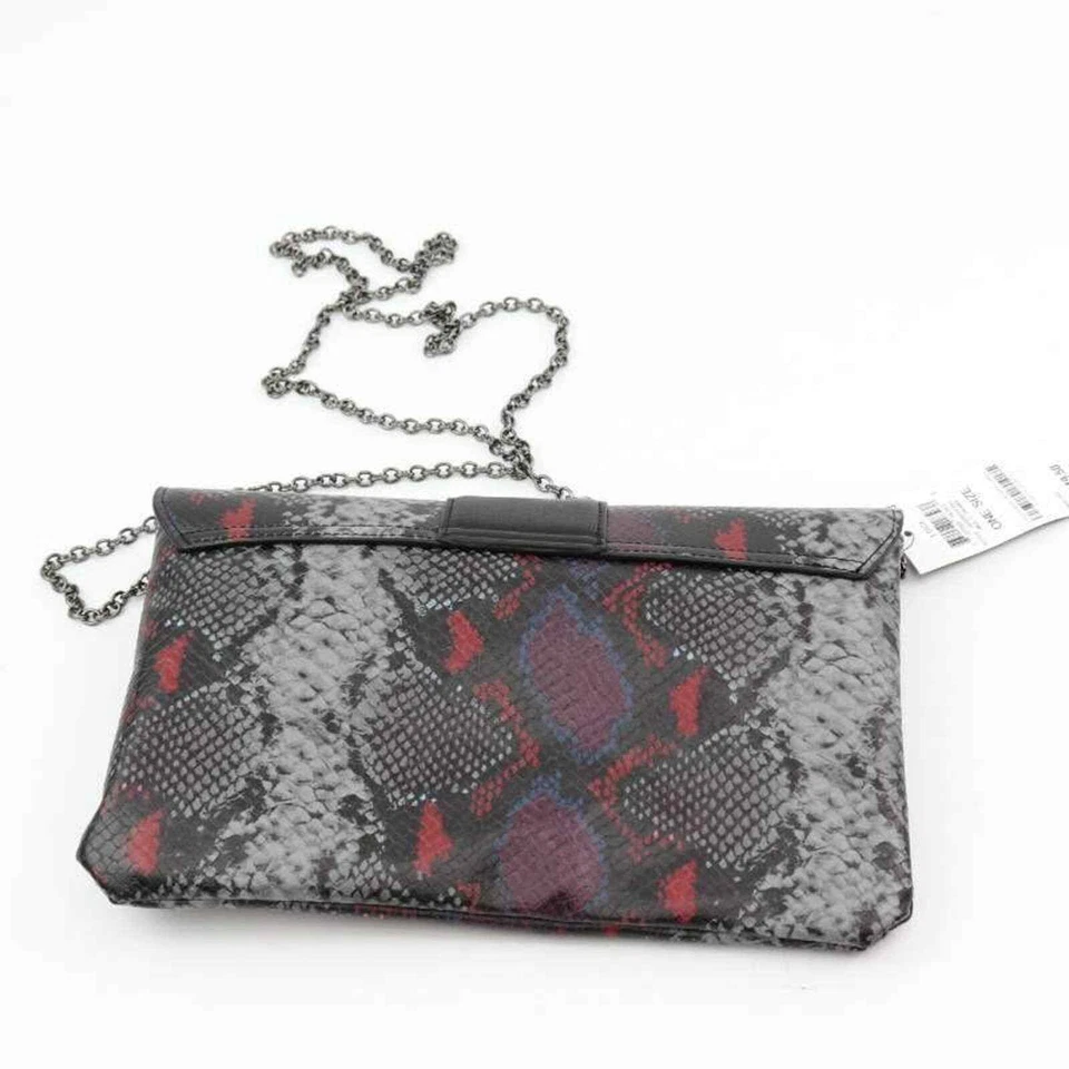 Bolso sin asas International Concepts Luci para mujer negro serpiente en relieve sistema operativo nuevo Foto 2 de 4