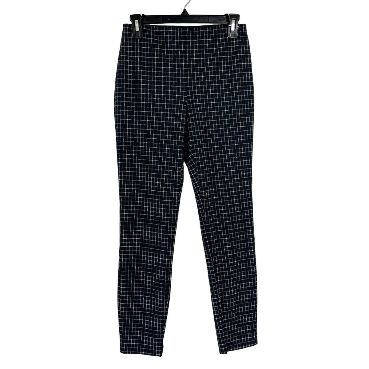 Black top grid pants