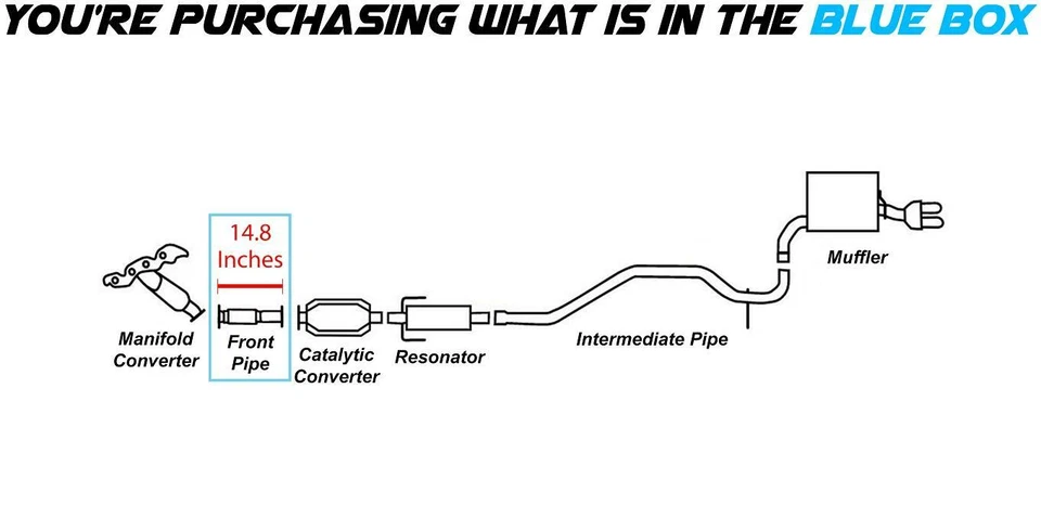 Tubo delantero de ajuste directo se adapta a: Ford Fusion 2006-2009 2,3 L Foto 3 de 3