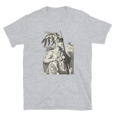 Minerva's Insight, Ancient mythology, Greek Gods, Goddess, Printed T-Shirt
