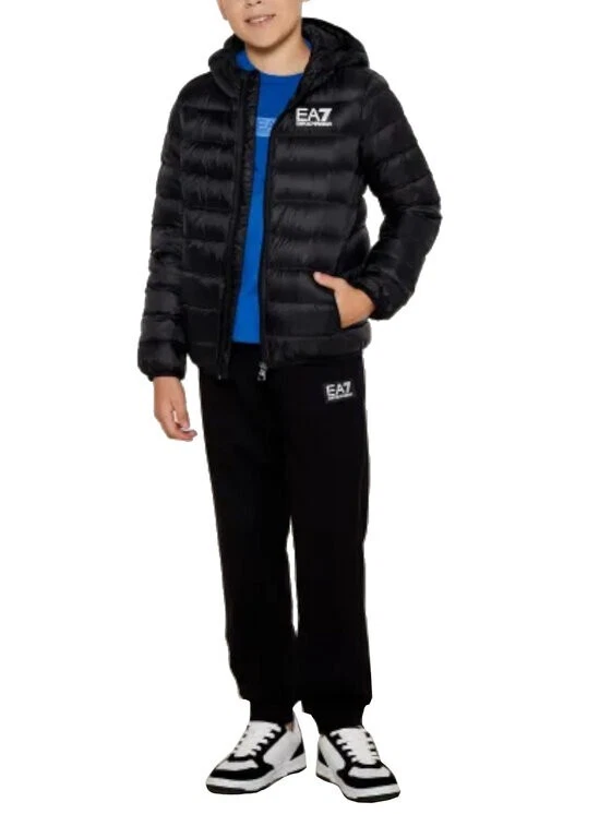 PIUMINO 100 GR EA7 EMPORIO ARMANI BAMBINO RAGAZZO CON CAPPUCCIO 8NBB05 BNGPZ - Image 2 of 2