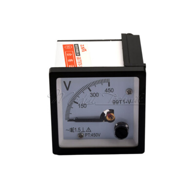 99T1-V Pointer Voltage Meter AC/DC Voltmeter DC0-450V AC0-450V Voltage Measuring