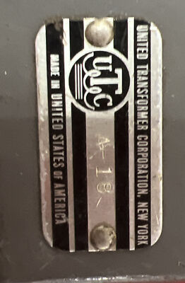 UTC A-18 Transformer Audio Rare Vintage United Transformer Corp