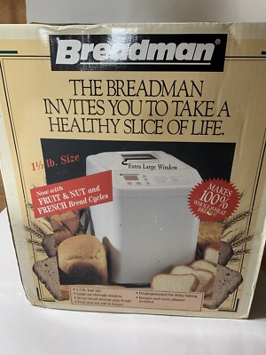 Breadman TR-440 SPR Bread Maker Machine 7 Settings Plus Dough,1.5 lb Loaf ~ NEW