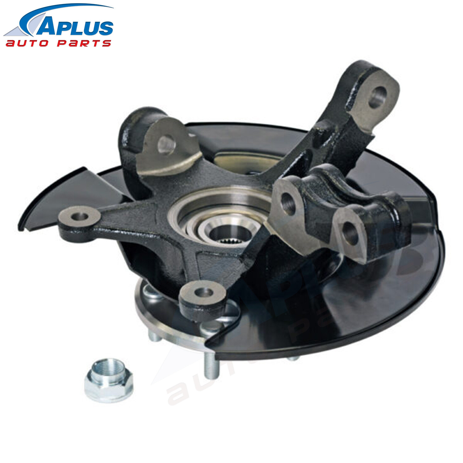 AWD Front Left Steering Knuckle+Wheel Hub Bearing For 2008-13 Toyota Highlander - Foto 4