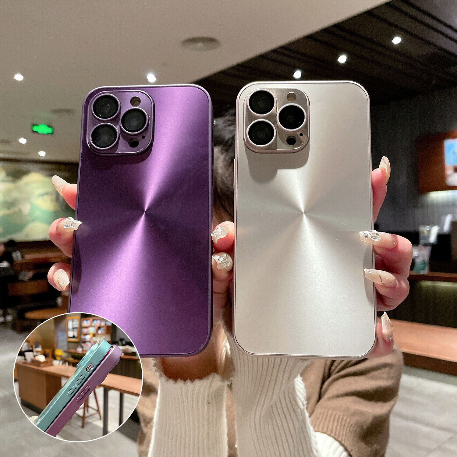 For iPhone 14 15 Pro Max 13 Pro 12 11 PET Case Camera Lenses Shockproof Cover-image