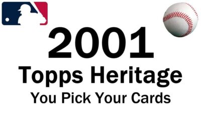 You Pick Your Card - 2001 Topps Heritage Set Builder 3 - Baseball Card Selection