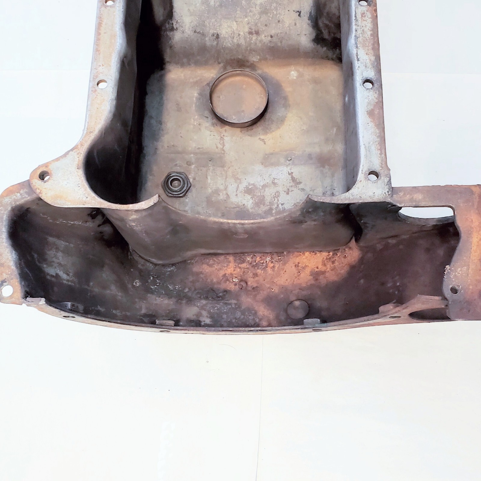 1932 1947 Ford Flathead V8 Oil Pan w/ Bellhousing BROKEN DIPSTICK