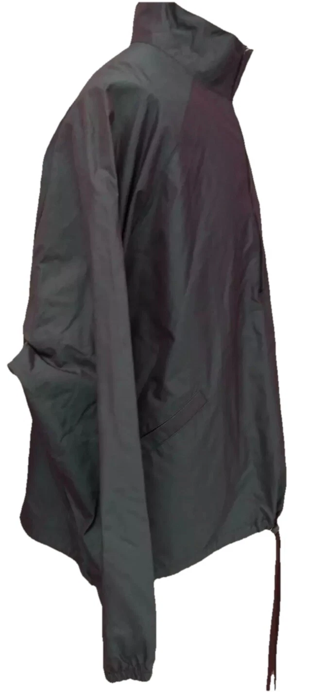 FEAR OF GOD Giacca impermeabile uomo ESSENTIALS PAURA DI DIO UK XL impermeabile metallizzato impermeabile nuovo con etichette