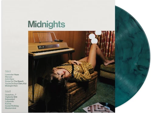 Taylor Swift: Midnights Jade Green Colored Vinyl LP. Reputation. The Lakes.