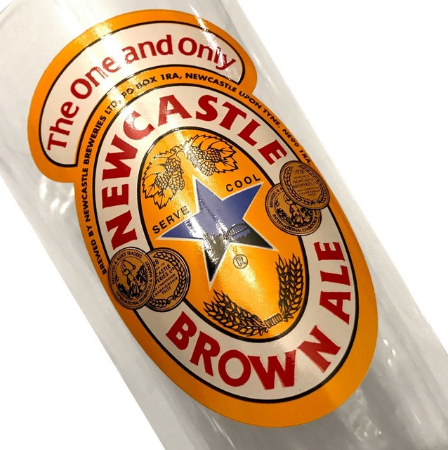New Castle Brown Ale 16 OZ. Pint beer glass eBay