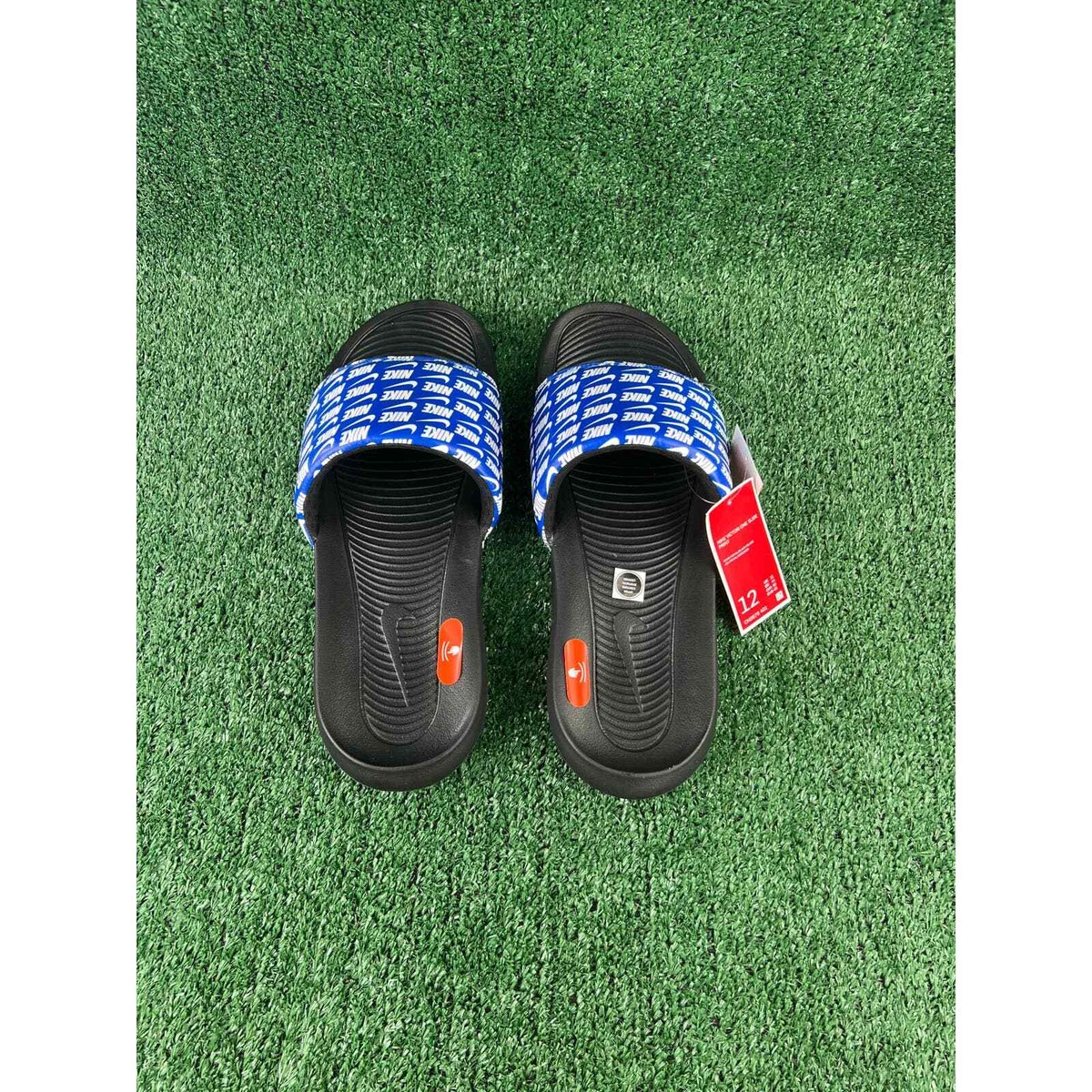 Nike Victori One Print Slides Men’s Size 12 Blue White Logo Sandals NWT Reviews: Nike Victori One Men main image 2