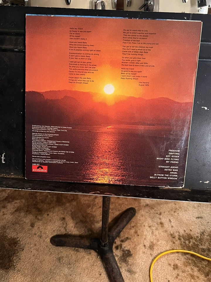 Jimi Hendrix The Cry of Love 1971 Polydor 2480 027 RARE German Import EX EK8 Foto 2 de 3