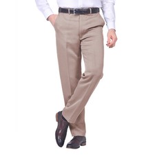 Mens Cavalry Twill Trouser Expanding Waist Trouser Smart Formal Casual Pants