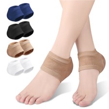 2Pcs Silicone Gel Heel Socks Cracked Foot SkinCare Protector Sleeve Pain Relief  