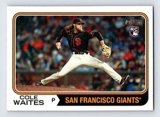 2023  Topps Heritage RC Cole Waites #258  Baseball Rookie Giants RC
