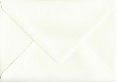 Embossed Envelopes Alabaster White 114mm x 162mm Gummed 110gsm C6 to fit A6