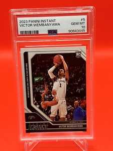 Victor Wembanyama 2023 Panini Instant #5 Base (Print Run Victor Wembanyama 2023 Panini Instant #5 Base (Print Run