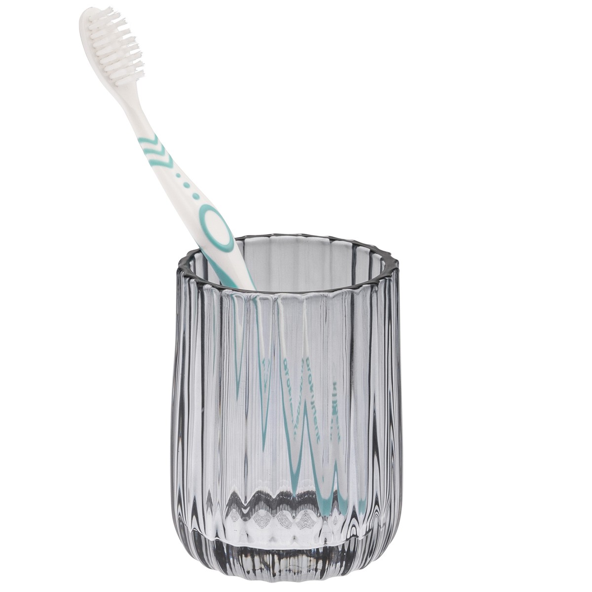 VanEnjoy Klarer Zahnbürstenhalter Aus Glas – 6,8x12,2 Cm, Transparent, Robust & Wasserabweisend