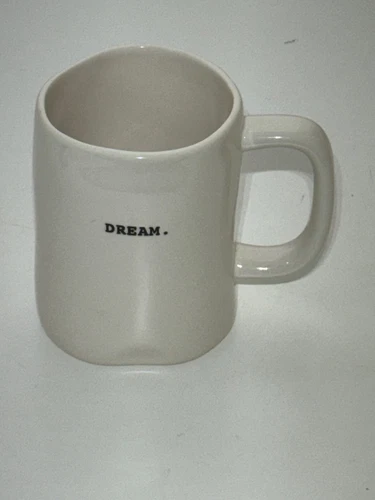 Magenta Pre Rae Dunn “DREAM” Coffee Mug Vintage Typewriter Font Cup - Rare