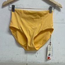 Calia Women's Tummy Control Bikini High Rise Rib Swim Bottom Sunrise Orange