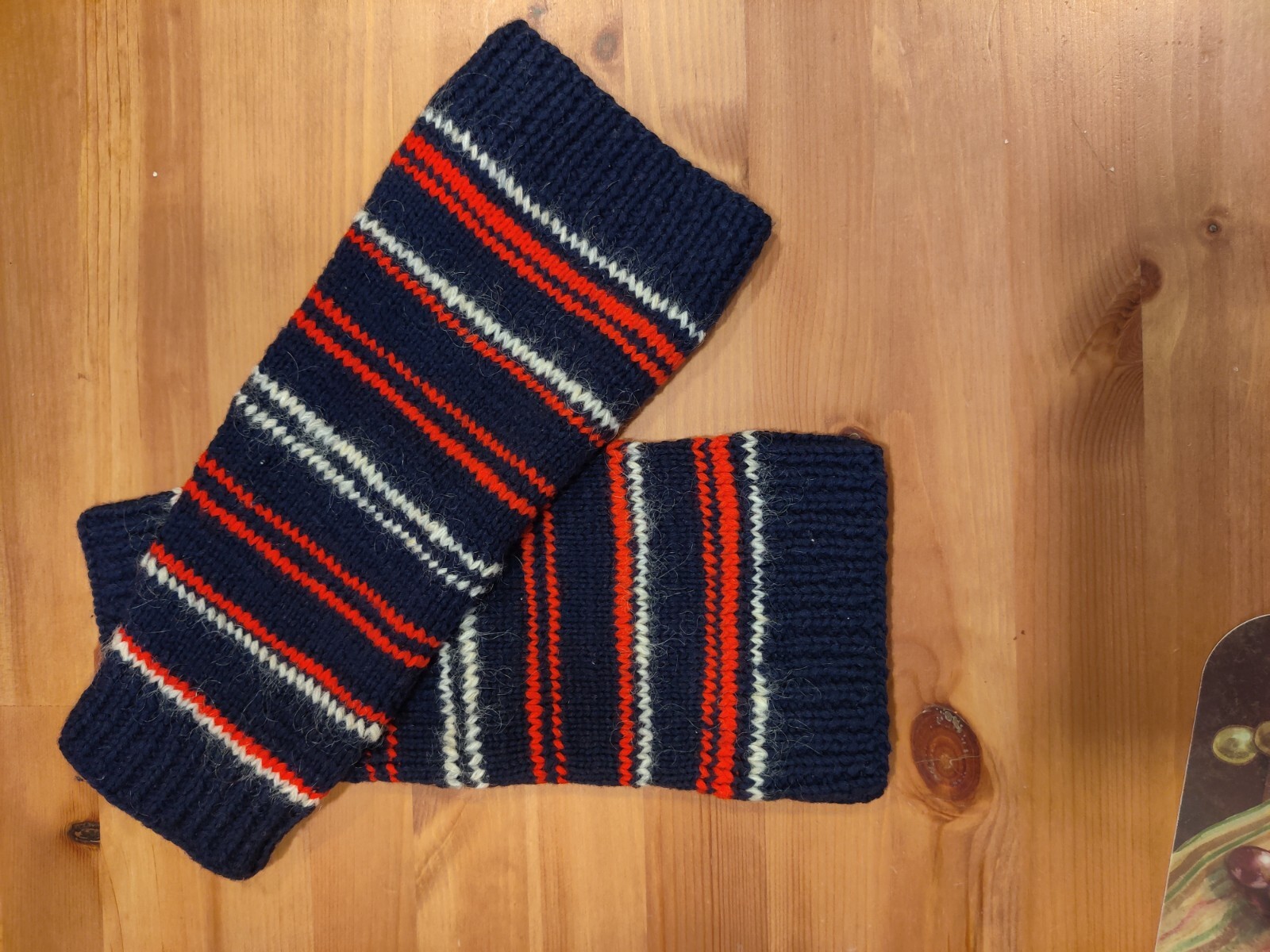 Vintage leg warmers/Calf Cuffs (from 80s), wool, 13"L… Gem