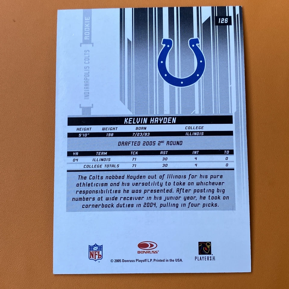 2005 LEAF ROOKIES & STARS LONGEVITY EMERALD #126 - KELVIN HAYDEN RC #ED 81/99 - Image 3 of 3