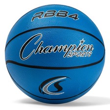 Champion Sports Size 6 Blue Rubber Basketball Indoor Outdoor Durable Play