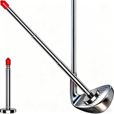 Golf Alignment Rods - Club Alignment Sticks with Telescopic Magnetic Corrector T