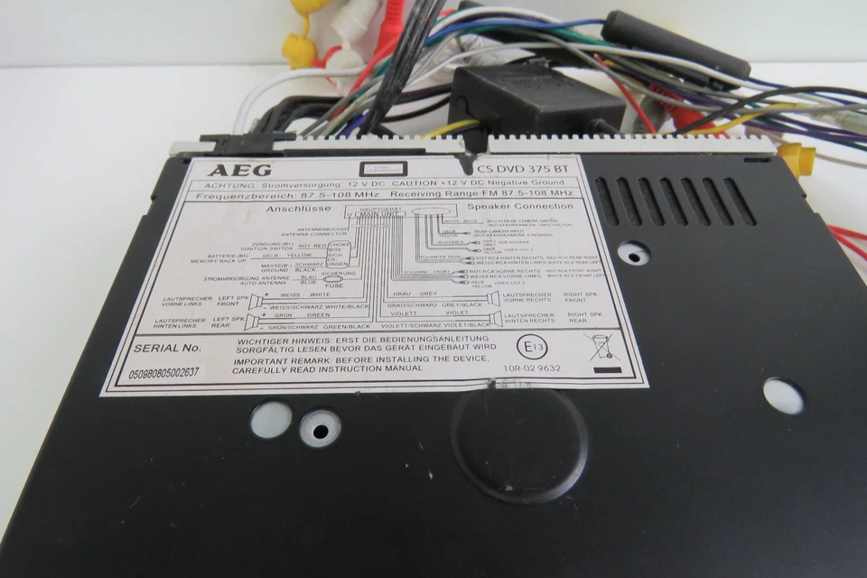 AEG CS DVD 375 BT - Autoradio - DVD - Bluetooth - USB - AUX ! - Bild 2 von 3