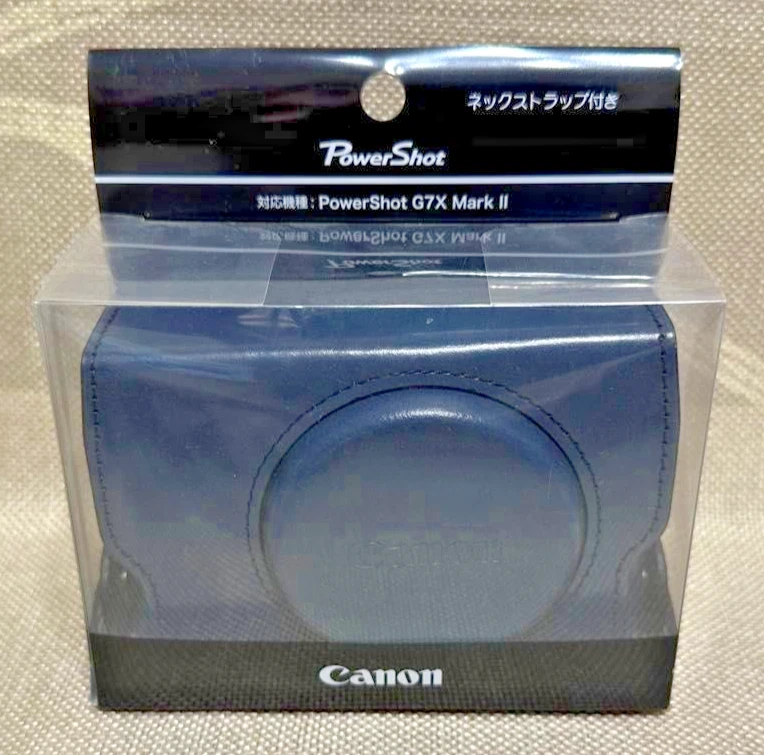 Étui pour appareil photo numérique en cuir véritable d'occasion pour Canon Po... - Photo 1/1