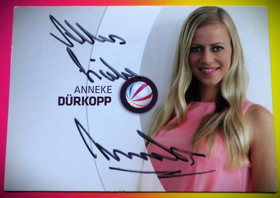 Anneke Dürkopp - Erotikdarstellerin - Karte mit Original-Autogramm + 3 Karten ! - Bild 2 von 4