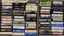 Lot of 65 8-Track Tapes Rock Kiss Alice Cooper Zeppelin Fleetwood Mac Rumors