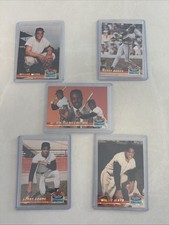 Lot Of 5 1993 Topps Stadium Club Ultra-Pro /150000 - Cards 1-4+6 - Bonds + Mays