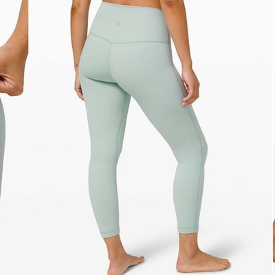 Lululemon Align Pant II 25'' Hazy Jade High Rise Nulu Leggings Size 14 W5DKZS