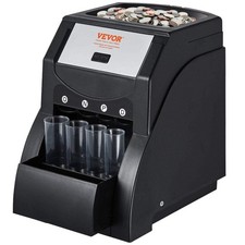 VEVOR USD Coin Sorter, Coin Sorter Machine for USD Coin 1¢ 5¢ 10¢ 25¢, Sorts up