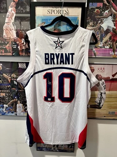 Kobe Bryant Signed Team USA Basketball Jersey PSA/DNA COA Auto #10 Nike Olympic