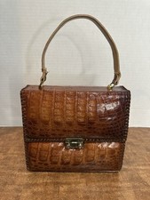 Genuine Vintage Alligator Handbag Purse - Florida Made