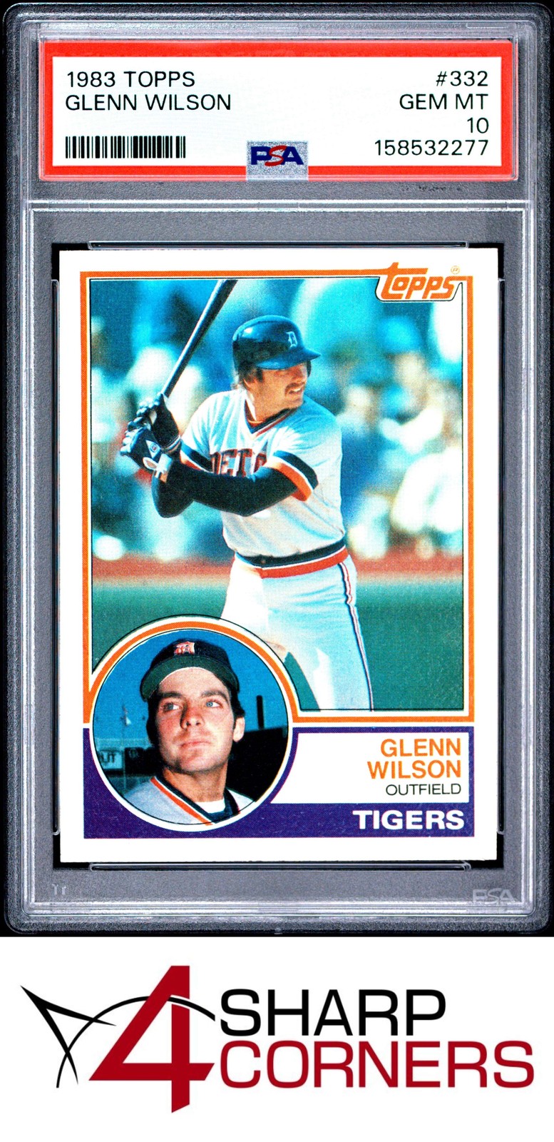 1983 TOPPS #332 GLENN WILSON TIGERS PSA 10