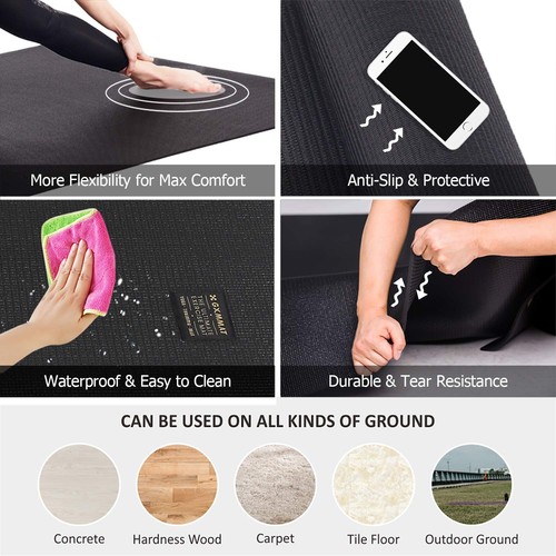 Large Yoga Mat Thick Extra Wide And Long MRO Premium Large Yoga