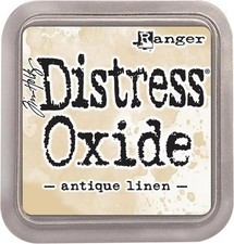 TDO-55792 Tim Holtz Distress Oxides Ink Pad Antique Linen 3" x 3"