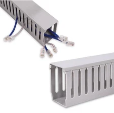 PVC Cable Management Raceway 78” (5x15.75”) Wire Duct With Cover W 1.97”xH 3.15”