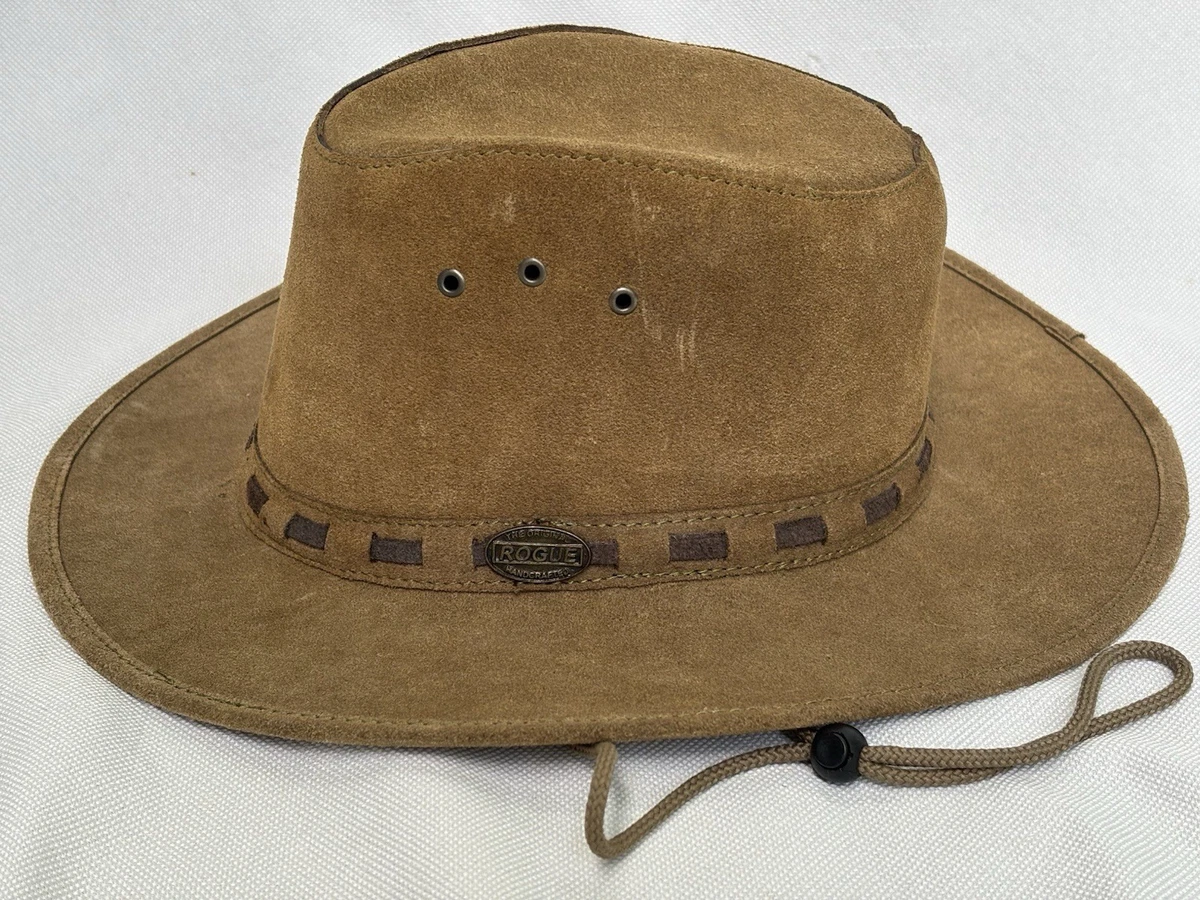 Rogue Handcrafted Leather Safari Hat South African‎ Brown L Western Outdoors Art rogue-hats-south-africa-uk-  main image 4