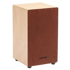 Large Cajon Box Drum - Premium Birchwood Percussion Instrument with Snare Wires