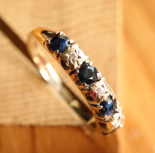 Sapphires & Diamonds Ring